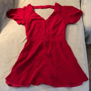 Red forever 21 dress.
